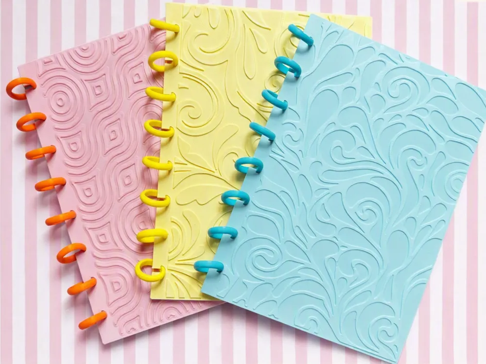 Caderno texturizado