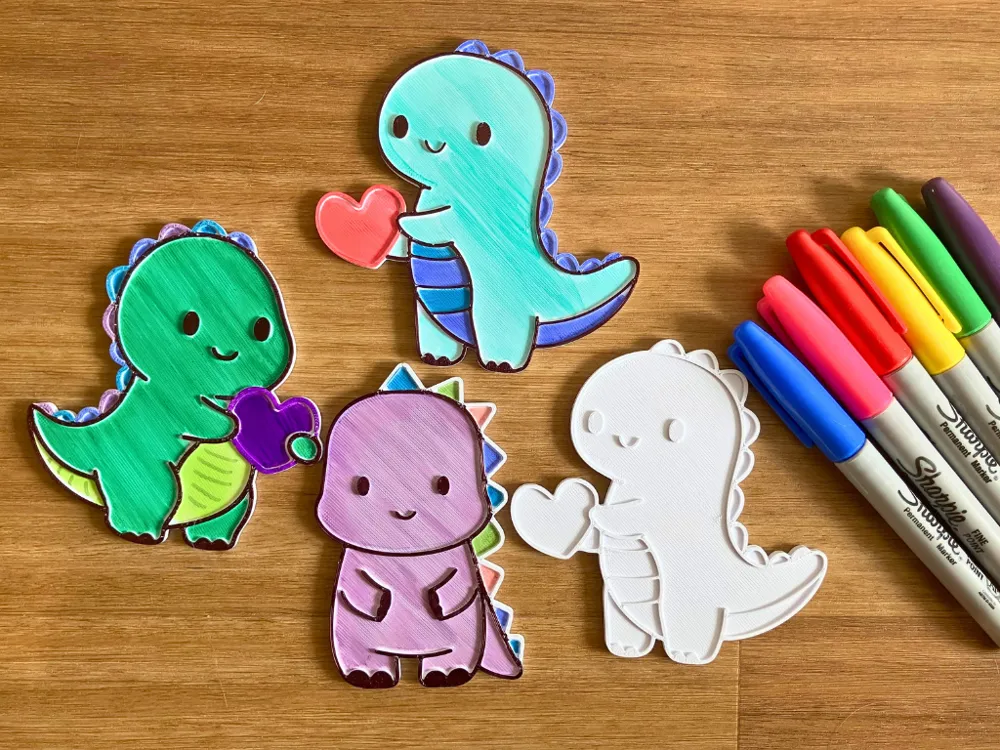 Kit de colorir de dinossauros