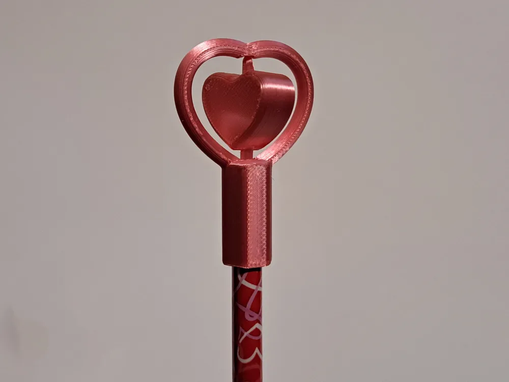 Ponteira spinner de coração