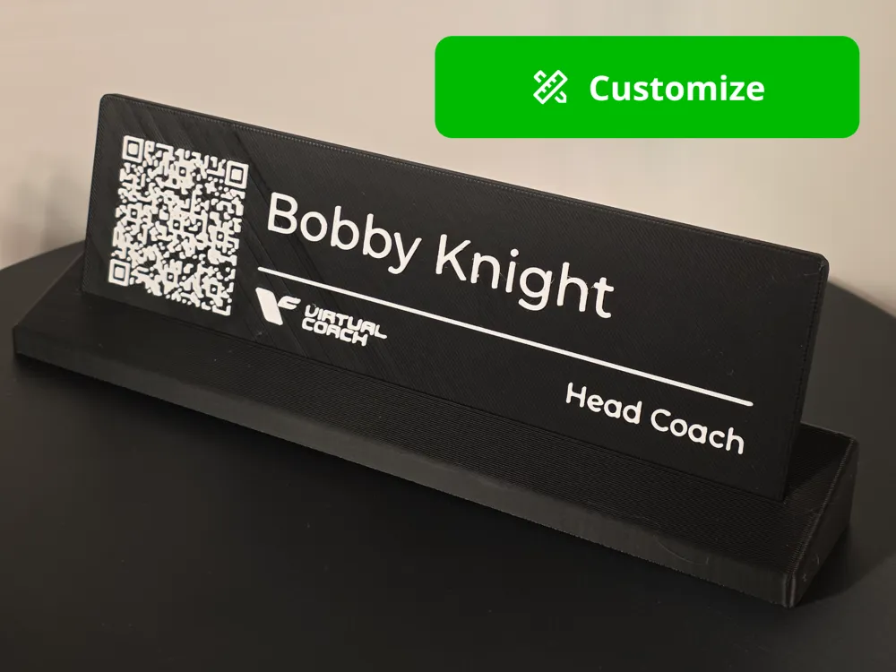 Placa com QR Code